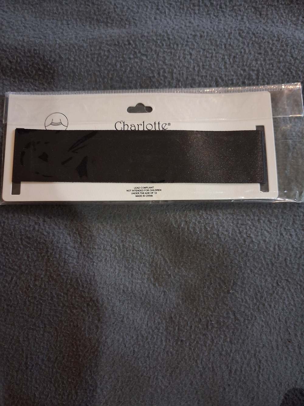 Charlotte Black Fabric Choker Necklace